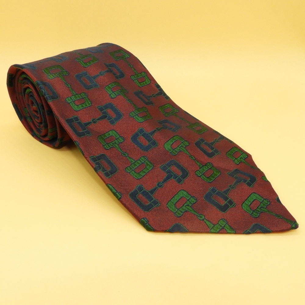 Gucci Horsebit Red Silk Tie